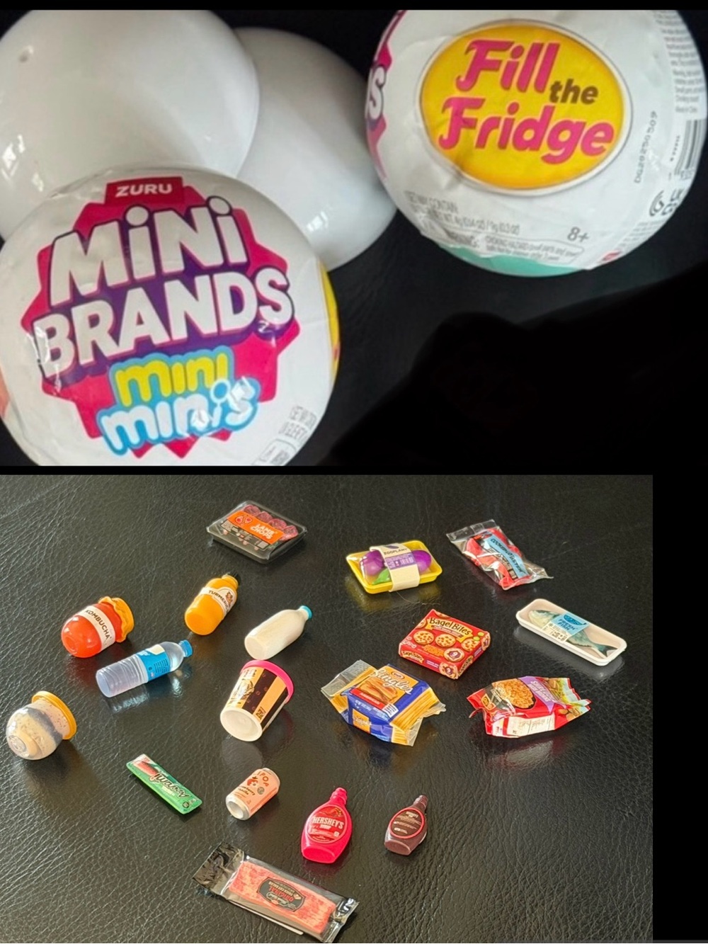 Bundle of 18 food items Mini Brands Fill the Fridge open capsule LOT new minis